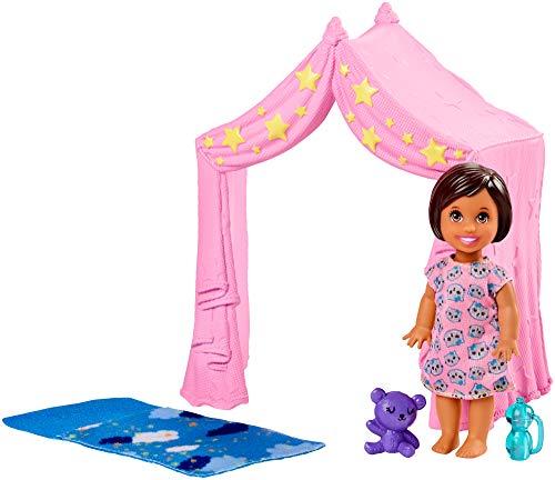 バービー バービー バービー人形 Barbie Skipper Babysitters Inc. Bedtime Playset with Small Doll, Tent and Sleeping Bagバービー バービー人形