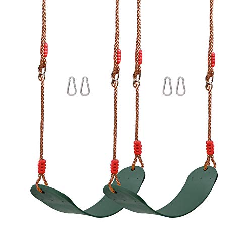 ジャングルジム ブランコ 屋内・屋外遊び 幼児 小学生 REDCAMP 2 Pack Swing Seat for Kids and Adults, Heavy Duty Replacement Swing with Adjustable Ropes, Swing Set Accessories, Greenジャングルジム ブランコ 屋内・屋外遊び 幼児 小学生