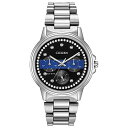 rv V`Y tA COf CO Citizen Ladies Thin Blue Line Multifunction Dial Crystal Women's Watch FD2041-54Erv V`Y tA COf CO