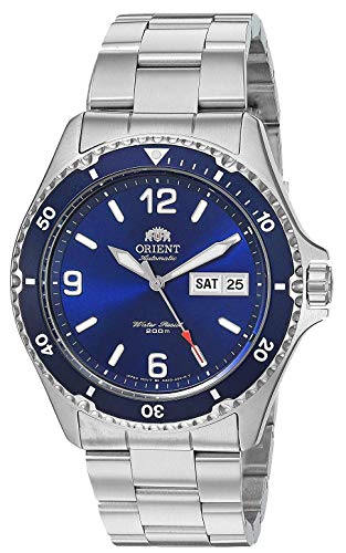 腕時計 オリエント メンズ Orient Men's Mako II Japanese Automatic Sport Watch with Stainless Steel Strap, Silver, 20.3 (Model: FAA02002D)腕時計 オリエント メンズ