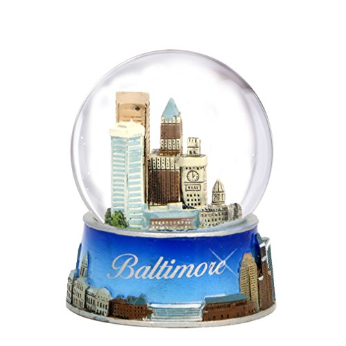 Xm[O[u  u CeA COf Baltimore Snow Globe from Maryland. Souvenir Snow Globe of Baltimore Skyline. 3.5