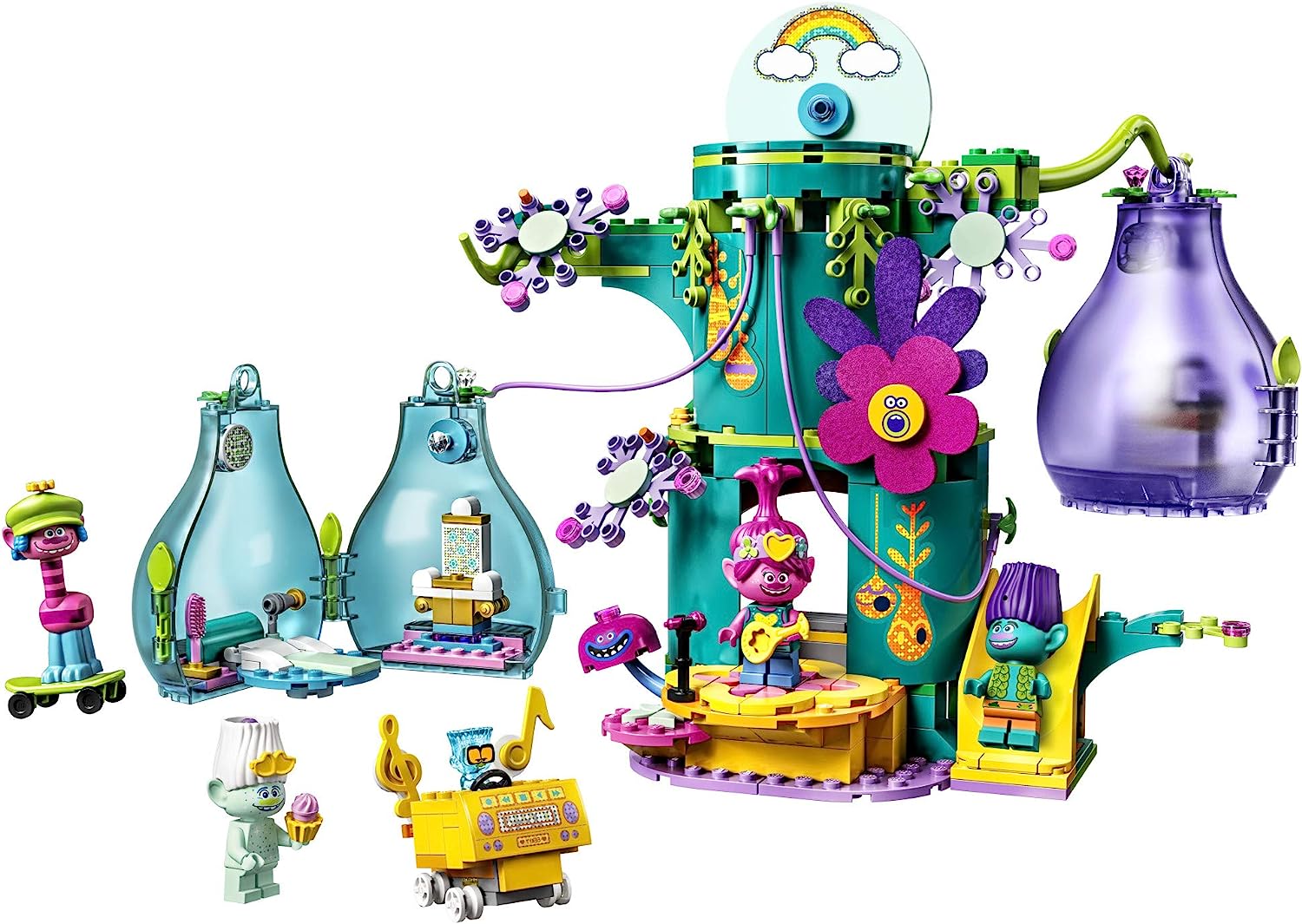レゴ LEGO Trolls World Tour Pop Village Celebration 41255 Trolls Tree House Building Kit for Kids (380 Pieces)レゴ 2