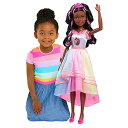 バービー バービー人形 Barbie 28-inch Best Fashion Friend Unicorn Party Doll and Accessories, Black and Pink Hair, Kids Toys for Ages 3 Up, Amazon Exclusive by Just Playバービー バービー人形