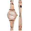 rv ^CbNX fB[X Timex Women's Dress Crystal 23mm Watch & Bracelet Gift Set ? Rose Gold-Tonerv ^CbNX fB[X