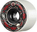 ウィール タイヤ スケボー スケートボード 海外モデル Powell Peralta Snakes White / Black Skateboard Wheels - 66mm 75a (Set of 4)ウィール タイヤ スケボー スケートボード 海外モデル