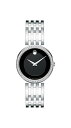 腕時計 モバード レディース Movado Women s Esperanza Stainless Steel Watch with Diamond Accent Bezel Silver Black 607052 腕時計 モバード レディース