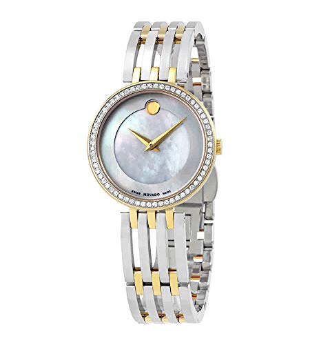 腕時計 モバード レディース Movado Esperanza, Yellow Stainless Steel Case, White Dial, Stainless Steel Bracelet, Women, 0607085腕時計 モバード レディース