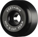 ウィール タイヤ スケボー スケートボード 海外モデル Mini Logo Skateboard Wheels A-Cut '2' 55mm 101A Blac...