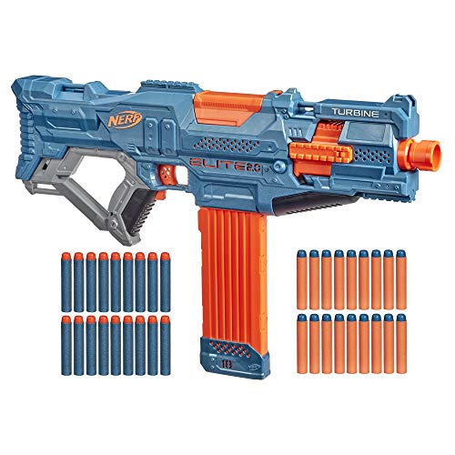 ナーフ アメリカ 直輸入 ソフトダーツ リフィル Nerf Elite 2.0 Turbine CS-18 Motorised Blaster, 36 Nerf Darts, 18-Dart Clip, Built-in Customising Capabilitiesナーフ アメリカ 直輸入 ソフトダーツ リフィル