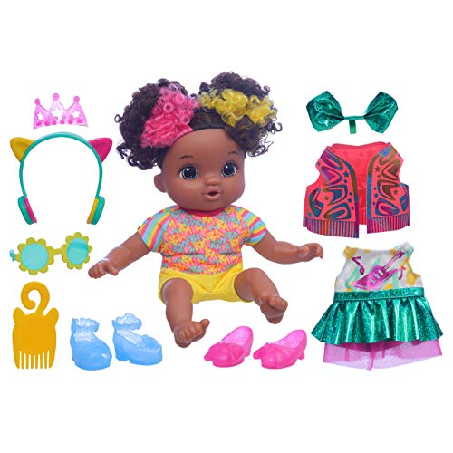 ベビーアライブ 赤ちゃん おままごと ベビー人形 Baby Alive Littles Fantasy Styles Squad Doll, Little Marlowe, Rock Star Accessories, Curly Black Hair Toy for Kids Ages 3 Years and Up (Amazon Exclusive)ベビーアライブ 赤ちゃん おままごと ベビー人形