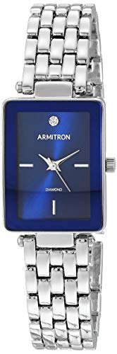 腕時計 アーミトロン レディース Armitron Women's Rectangular Genuine Diamond Dial Bracelet Watch,..