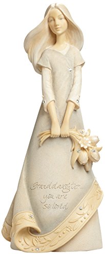 GlXR Enesco u CeA COf AJ Enesco Foundations by Karen Hahn Granddaughter Figurine, 7.68-InchGlXR Enesco u CeA COf AJ