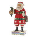 エネスコ Enesco 置物 インテリア 海外モデル アメリカ Enesco Jim Shore Heartwood Creek Santa with Lant...