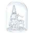 スワロフスキー Swarovski ベルジャー ツリーとオスジカ 約16センチ 5403173 動物 クリスタル インテリア