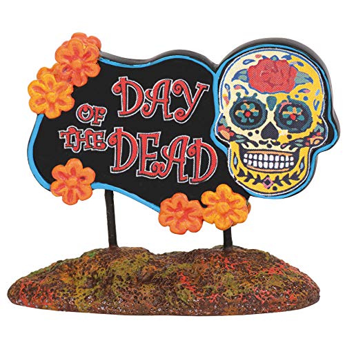 fp[gg56 Department 56 u CeA COf Department 56 Village Cross Product Accessories Halloween Day of The Dead Sign Figurine, 1.75 Inch, Multicolorfp[gg56 Department 56 u CeA COf