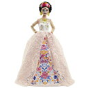 バービー バービー人形 Barbie Signature Dia De Muertos 2020 Doll (12-in Brunette) in Embroidered Lace Dress and Flower Crown, with Certificate of Authenticityバービー バービー人形