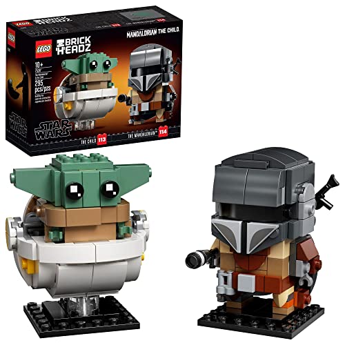 S X^[EH[Y LEGO BrickHeadz Star Wars The Mandalorian & The Child 75317 'Baby Yoda' Building Toy, Collectible Model Figures Set, Gift Idea for TeensS X^[EH[Y