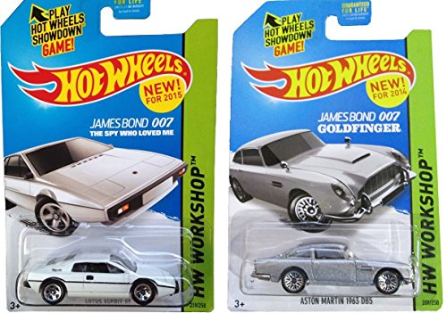 ホットウィール Hot Wheels 007 私を愛したスパイ ロータス・エスプリS1219/250 と 007ゴールドフィンガー アストンマーティン 1963 DB5 200/250 2台セット LOTUS ESPRIT Aston Martin ビークル ミニカー