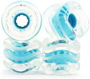 ウィール タイヤ スケボー スケートボード 海外モデル Shark Wheel 60 mm 78a, Skateboard Cruising Wheels, California Roll, Clear with Blue Hub, Set of 4 Wheelsウィール タイヤ スケボー スケートボード 海外モデル