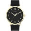 ӻ å  Timex Men's Southview 41mm Watch ? Gold-Tone Case Black Dial with Black Leather Strapӻ å 