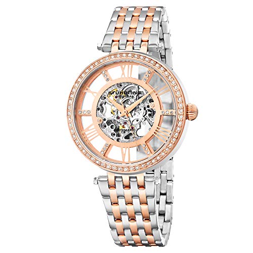 腕時計 ストゥーリングオリジナル レディース Stuhrling Original Womens Dress Watch - Skeleton Watch Self Winding Automatic Watch Mechanical Wrist Watches for Woman with Stainless Steel braclet Delphi Ladies Wa腕時計 ストゥーリングオリジナル レディース