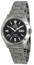 rv IGg Y Orient RA-AB0F07B Men's Stainless Steel 3 Star Black Dial Luminous Index Day Date Automatic Watchrv IGg Y