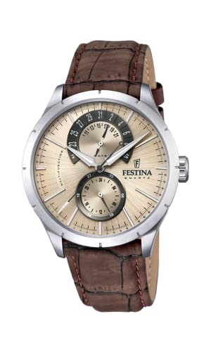 ӻ եƥ եƥ   Festina Mens Analogue Quartz Watch with Leather Strap F16573/9, Braceletӻ եƥ եƥ  
