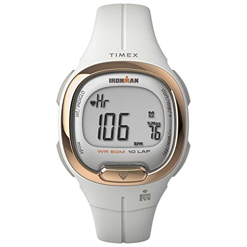 タイメックス 腕時計 タイメックス レディース TIMEX IRONMAN Transit Watch with Activity Tracking & Heart Rate 33mm ? White with Resin Strap腕時計 タイメックス レディース