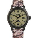 腕時計 タイメックス メンズ Timex x Mossy Oak Men's Expedition Scout 40mm Watch ? Shadow Grass Blades Camo Fabric & Leather Strap腕時計 タイメックス メンズ