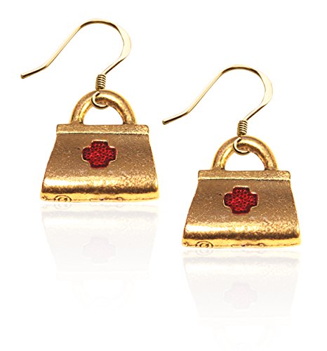 楽天angelica気まぐれなかわいい プレゼント クリスマス ピアス アメリカ Whimsical Gifts Nurse Charm Earrings （Medical Bag, Gold）気まぐれなかわいい プレゼント クリスマス ピアス アメリカ