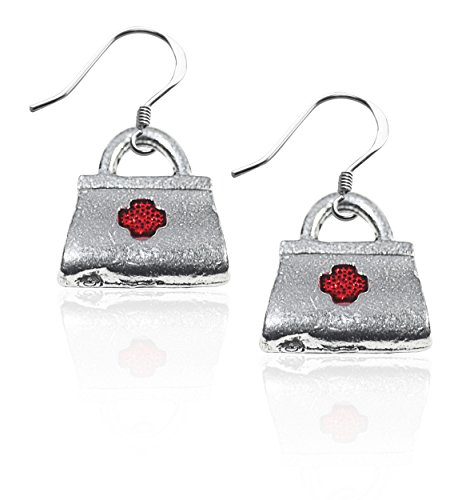 楽天angelica気まぐれなかわいい プレゼント クリスマス ピアス アメリカ Whimsical Gifts Nurse Charm Earrings （Medical Bag, Silver）気まぐれなかわいい プレゼント クリスマス ピアス アメリカ