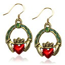 気まぐれなかわいい プレゼント クリスマス ピアス アメリカ Whimsical Gifts Hand Painted Claddagh Charm Earri...