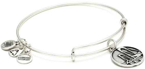 アレックスアンドアニ アメリカ アクセサリー ブランド かわいい Alex and Ani Places We Love "Newport" Rafaelian Silver-Tone Expandable Bangle Braceletアレックスアンドアニ アメリカ アクセサリー ブランド かわいい