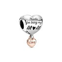 パンドラ ブレスレット チャーム アクセサリー ブランド Pandora Love You Mom Heart Charm Bracelet Charm Moments Bracelets - Stunning Women's Jewelry - Gift for Women in Your Life - Made Rose & Sterlinパンドラ ブレスレット チャーム アクセサリー ブランド