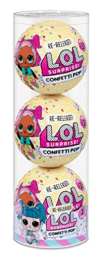 エルオーエルサプライズ 人形 ドール L.O.L. Surprise! Confetti Pop 3 Pack Glamstronaut ? 3 Re-Released Dolls Each with 9 Surprises (571964)エルオーエルサプライズ 人形 ドール