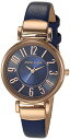 rv ANC fB[X Anne Klein Women's Easy-to-Read Navy Leather Strap Watch, AK/2156NVRGrv ANC fB[X