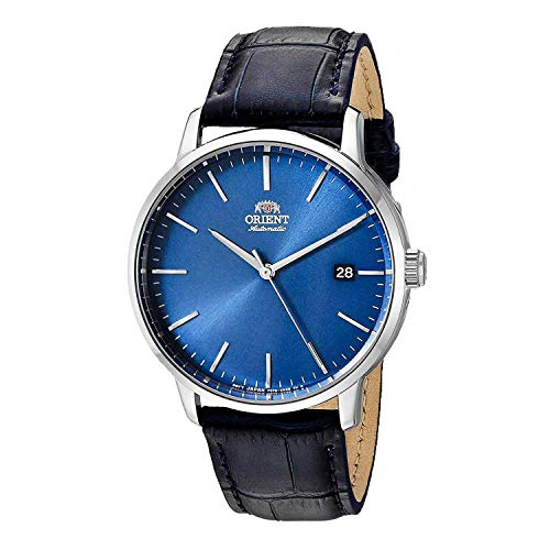 腕時計 オリエント メンズ ORIENT Men's Maestro Stainless Steel Japanese Automatic Leather Strap, Blue, 20 Casual Watch (Model: RA-AC0E04L10A)腕時計 オリエント メンズ