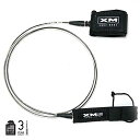 サーフィン リーシュコード マリンスポーツ XM SURF MORE CORE Surboard Leash 9ft., Clear Cord with Col...