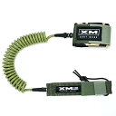 サーフィン リーシュコード マリンスポーツ XM Stand-UP Paddle (SUP) 6ft-12ft Leash, Big Wave Cord Thi...