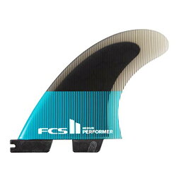 サーフィン フィン マリンスポーツ FCS II Performer PC Thruster Fin Set Teal/Black X-Largeサーフィン フィン マリンスポーツ