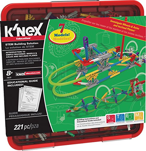 PlbNX mߋ pY ubN KfNEX Education ? Intro to Simple Machines: Wheels, Axles, & Inclined Planes Set ? 221 Pieces ? Ages 8+ Engineering Educational ToyPlbNX mߋ pY ubN