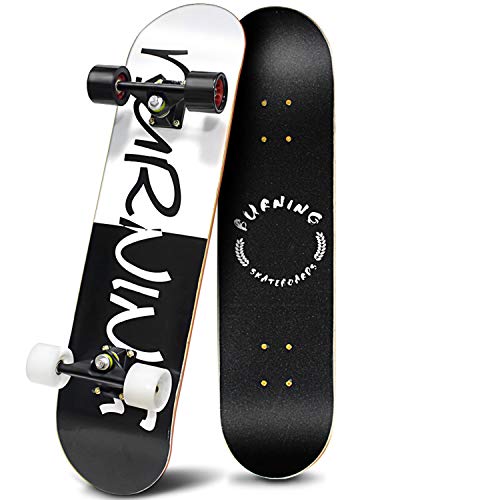 ɥȥܡ ܡ ǥ ľ͢ Easy_Way Complete Skateboards- Standard Skateboards for Beginners Kids Boys Girls Teenager- 31''x 8''Canadian Maple Cruiser Pro Skate Board, Sɥȥܡ ܡ ǥ ľ͢