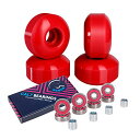 ウィール タイヤ スケボー スケートボード 海外モデル Cal 7 52mm Skateboard Wheels with Bearings (Red)ウィール...