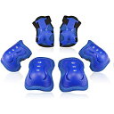 ブッシュ スケボー スケートボード 海外モデル 直輸入 Kids/Youth Knee Pad Elbow Pads Guards Protective Gear Set for Roller Skates Cycling BMX Bike Skateboard Inline Skatings Scooter Riding Sports (BLUE,ブッシュ スケボー スケートボード 海外モデル 直輸入