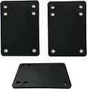 スケートボード\ライザーパッド スケボー スケートボード 海外モデル 直輸入 VJ Longboard Skateboard Riser Pads, Rubber, Set of 2, Size 3mm (1/8