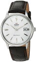 rv IGg Y Orient 'Bambino Version 1' Japanese Automatic/Hand-Winding Watch with Leather Strap Dial (Model: FAC00005W0), White (Silver Case)rv IGg Y
