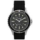 rv ^CbNX Y Timex Men's Navi XL 41mm Watch ? Stainless Steel Case Black Dial with Black Fabric Slip-Thru Straprv ^CbNX Y