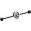 ܥǥǥ ܥǥԥ ꥫ ̤ȯ å Body Candy Womens 14G Black PVD Steel Helix Cartilage Earring Clear Accent Alien Industrial Barbell 1 1/2