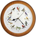 壁掛け時計 インテリア インテリア 海外モデル アメリカ Lovely Collection 14-inch Plays 12 Popular North American Bird 039 s Songs Wall Clock Mantel Clock Home Deco Multicolor (TCBD007-W Faux Wood)壁掛け時計 インテリア インテリア 海外モデル アメリカ