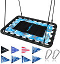 ジャングルジム ブランコ 屋内・屋外遊び 幼児 小学生 Giant Platform Tree Swing, 700 lb Weight Capacity, D...